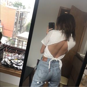 KENDALL + KYLIE - White Top with back tie